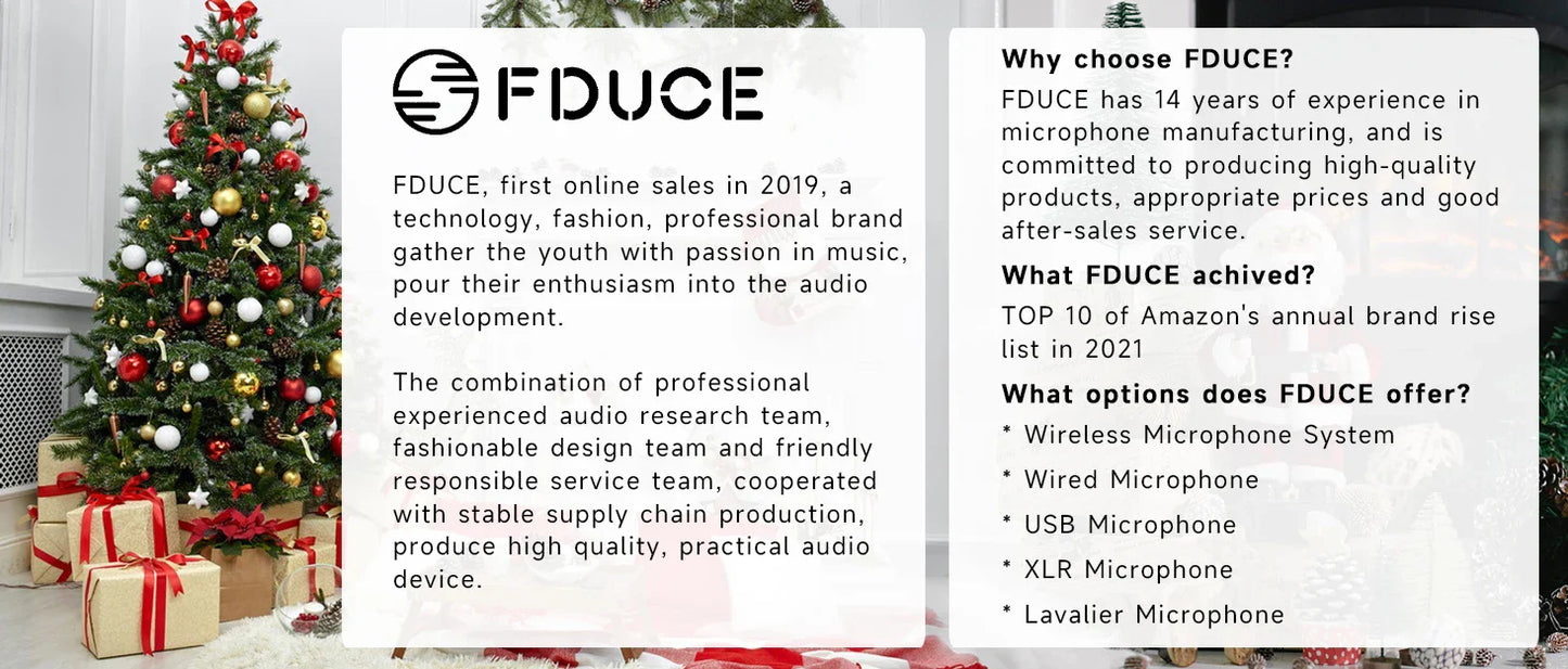 FDUCE SL40X/SL40 USB & XLR Dynamic Microphone – Built-in Headset Output & Sound Insulation for Podcasts, Gaming & Live Broadcast