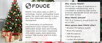 FDUCE SL40X/SL40 USB & XLR Dynamic Microphone – Built-in Headset Output & Sound Insulation for Podcasts, Gaming & Live Broadcast