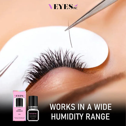 Veyes Inc 5ml Eyelash Extension Glue — Veyelash Fast-Drying Strong Lash Adhesive, 0.5 Sec Dry Time, 7-Week Retention for Volume Lashes