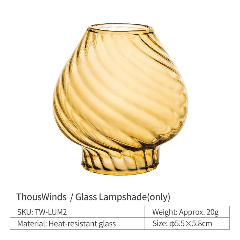 ThousWinds Luminara Mini Oil Lamp – Windproof Portable Retro Lantern with 20-Hour Burn Time for Camping and Hiking