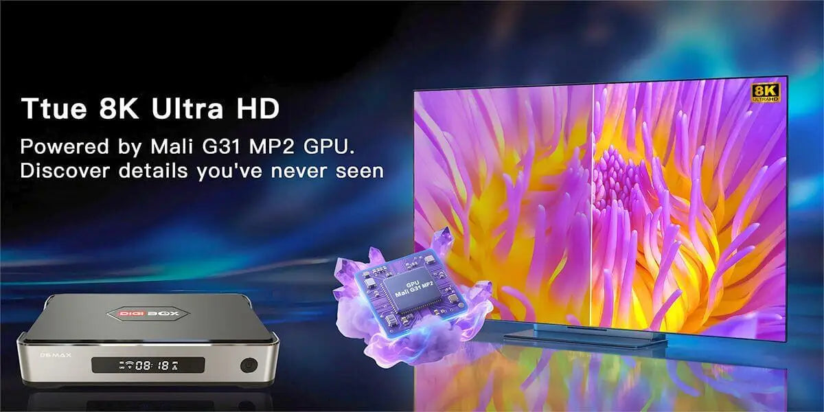 Genuine DIGIBOX D6 MAX Android TV Box — Upgraded from D3 Plus, EVPAD 11P Function, Japan & USA Version