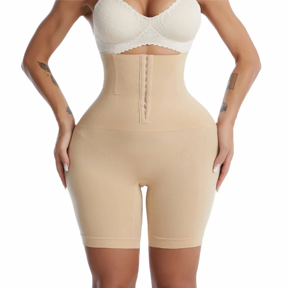 High Waist Flat Belly Belt – Women’s Stretch Shapewear Waist Slimming Panties & Abdomen Control Body Shaper Shorts