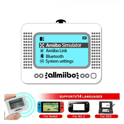 Universal Chargeable Amiibo Emulator Writer – Bluetooth-Compatible Gaming Accessory for Switch & Wii U Allmiibo Simulator Tool