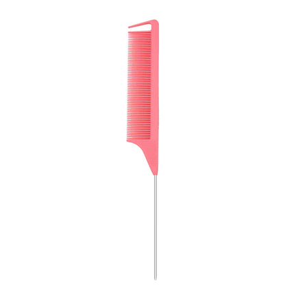 Pro Pointed Tail Comb – Anti-Static Hair Styling Brush, Steel Needle Pin Rat Tail Comb for Salon & Barber Accessories