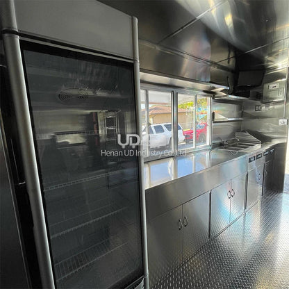 Mobile Fast Food Trailer – Fully Equipped Enclosed BBQ Vending Cart & Restaurant Food Truck with Full Kitchen