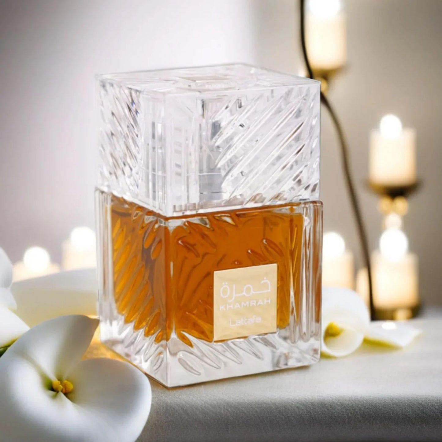 Lattafa Khameah Eau De Parfum 3.4 Oz - Long-Lasting Spicy & Warm Vanilla Fragrance for Men & Unisex, Elegant Perfume Gift