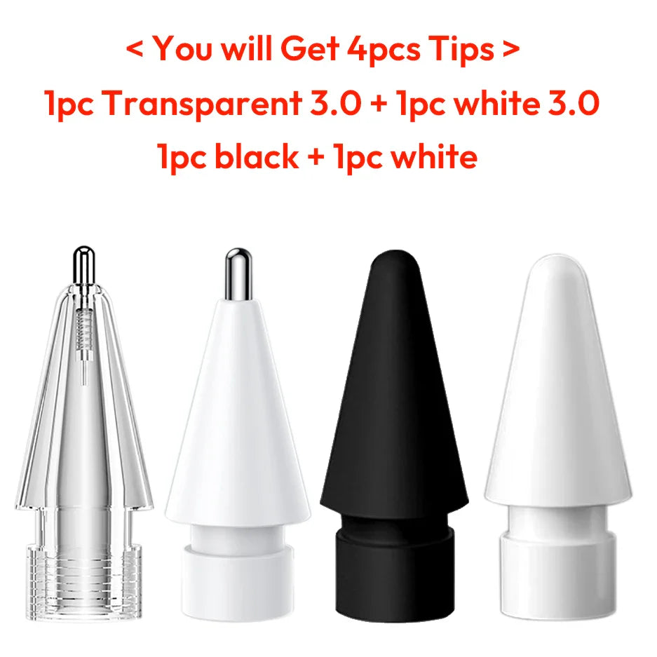 Replacement Tips for Apple Pencil 1st/2nd Gen – Upgraded Durable Nibs for iPad Pro Pencil