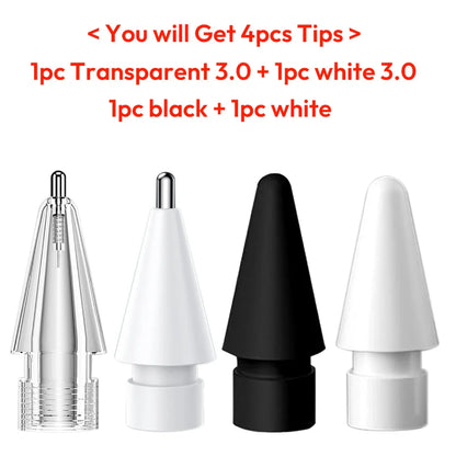 Replacement Tips for Apple Pencil 1st/2nd Gen – Upgraded Durable Nibs for iPad Pro Pencil