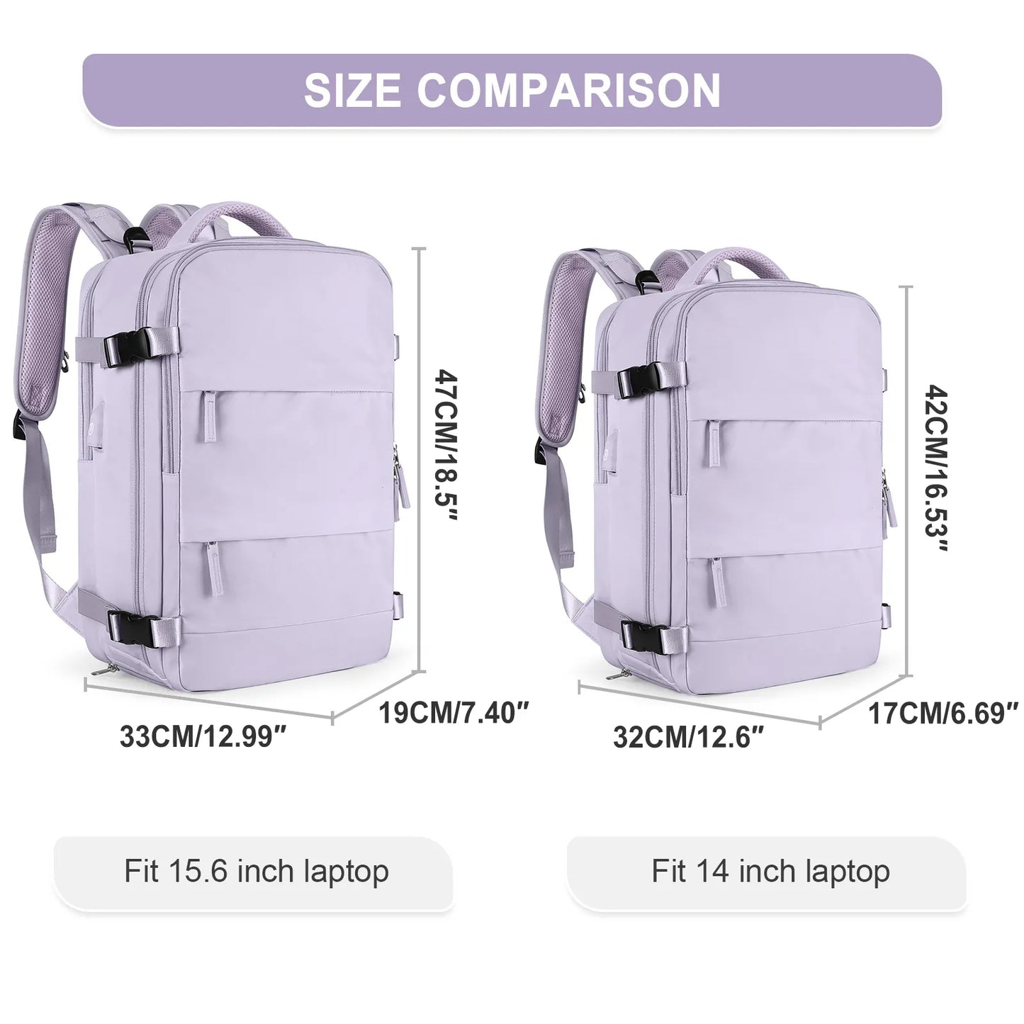 Women's Travel Backpack | TSA Laptop Carry-On | Flight Approved | College Nurse Bag Casual Daypack
