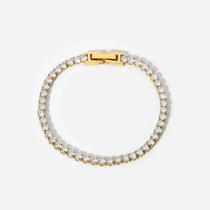 Uworld Stainless Steel Bead Chain Bangle Bracelet – Waterproof Gold Tone Fashion Jewelry for Men & Women, Trendy Statement Design