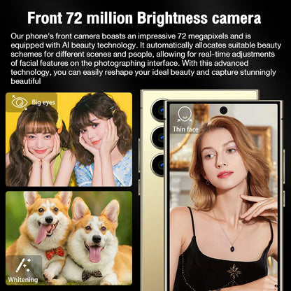 2026 HOT S26 Ultra Smartphone — 7.3" HD Global Edition, Dual SIM, 7800mAh Battery & Facial Recognition Function