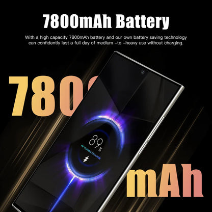 2026 HOT S26 Ultra Smartphone — 7.3" HD Global Edition, Dual SIM, 7800mAh Battery & Facial Recognition