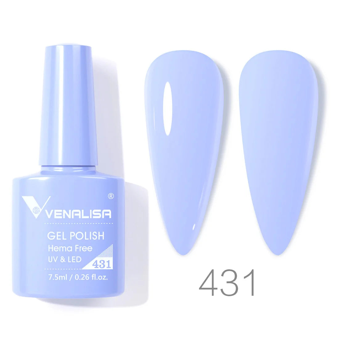 VENALISA 7.5ml HEMA-Free Nail Gel Polish – VIP4 Semi-Permanent Soak-Off UV/LED Gel Varnish, Full Coverage Nail Lacquer