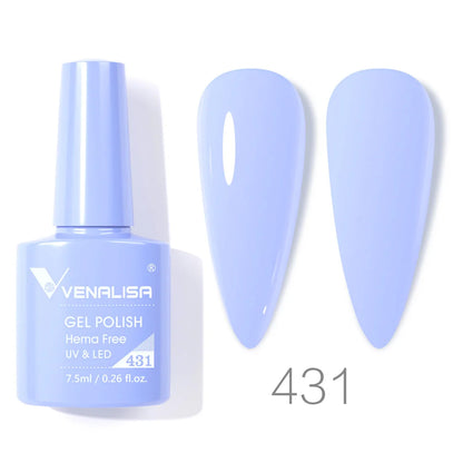 VENALISA 7.5ml HEMA-Free Nail Gel Polish – VIP4 Semi-Permanent Soak-Off UV/LED Gel Varnish, Full Coverage Nail Lacquer
