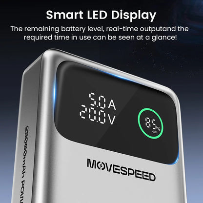 MOVESPEED M25Pro 140W Power Bank – 25000mAh Portable External Battery with Type C Fast Charge for iPhone, MacBook & Laptop