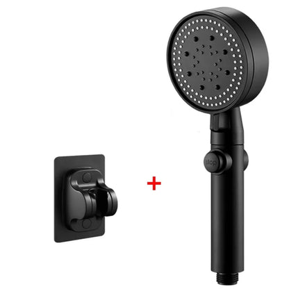 High Pressure Shower Head with Hose – 5 Modes Adjustable, Water-Saving Spray Nozzle with One-Key Stop for Bathroom Accessories