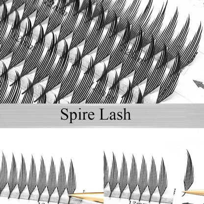U Shape Lash Extensions — Soft Natural Premade Fan YY Bloom Eyelashes for DIY Application
