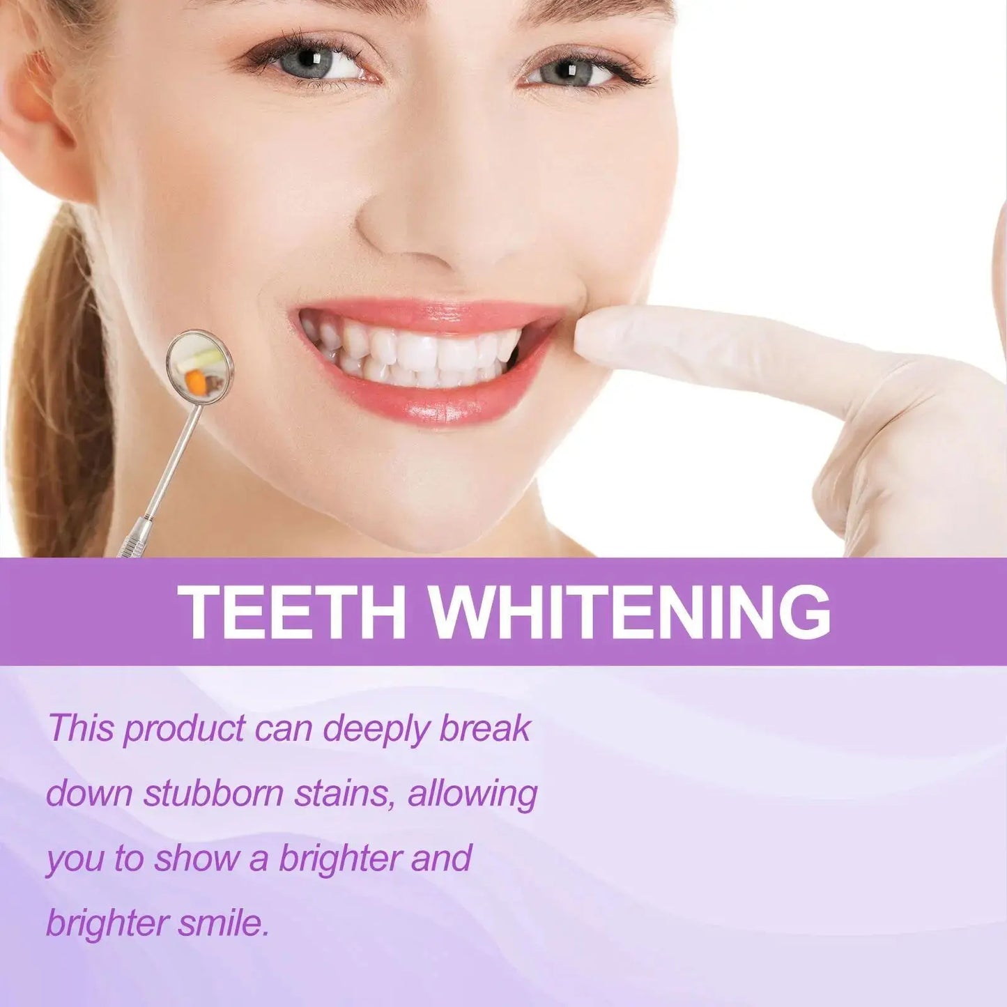 14PCS Teeth Whitening Strips – Purple Dental Bleaching Gel Strips for Oral Hygiene & Tooth Brightening