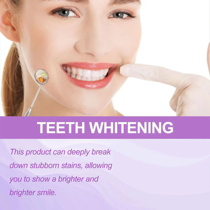 14PCS Teeth Whitening Strips – Purple Dental Bleaching Gel Strips for Oral Hygiene & Tooth Brightening