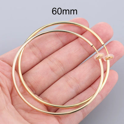 Unisex Ear Cuff Clip-On Hoop Earrings – No Piercing Required, Non-Hole Fake Earrings for Men & Women 2025 Trend