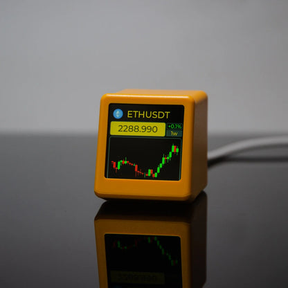 GeekMagic NerdMiner Cryptocurrency & Stock Tracker — Bitcoin, Futures, Currency Exchange Rates, Weather & Time Display