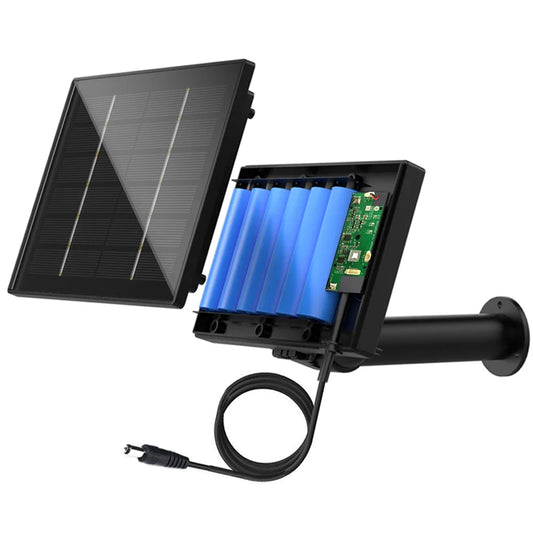 D4 5V/6V Solar Battery Charger – 4W Portable Solar Power Bank for Security Cameras, DC 5521 Output