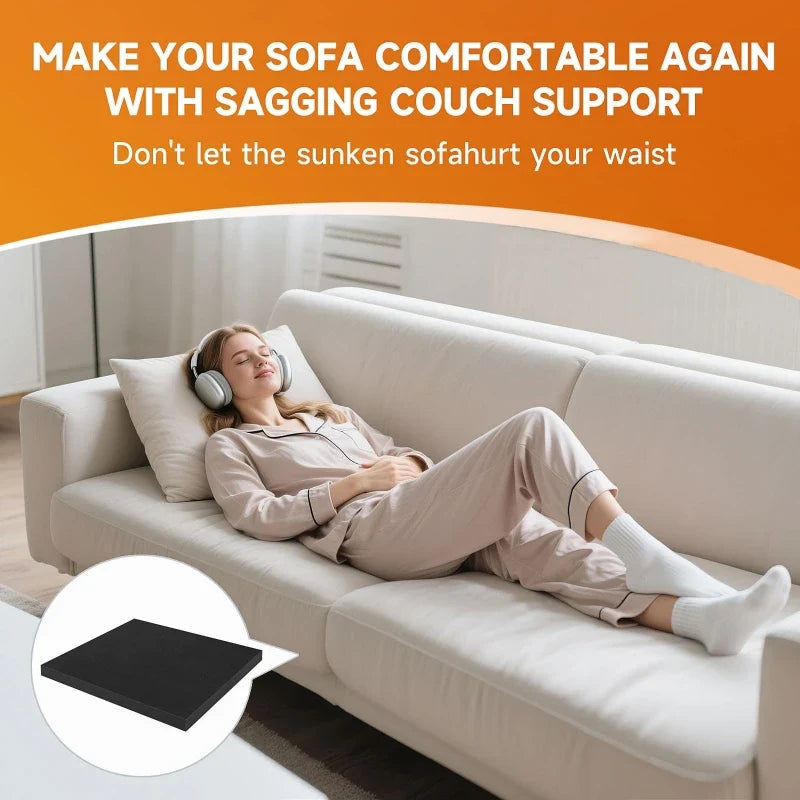 3Pcs 56x56cm Couch Cushion Support Boards – Sofa Sagging Seat Fix Inserts for Lift, Firm Support & Comfortable Seating Restoration