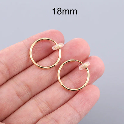 Unisex Ear Cuff Clip-On Hoop Earrings – No Piercing Required, Non-Hole Fake Earrings for Men & Women 2025 Trend