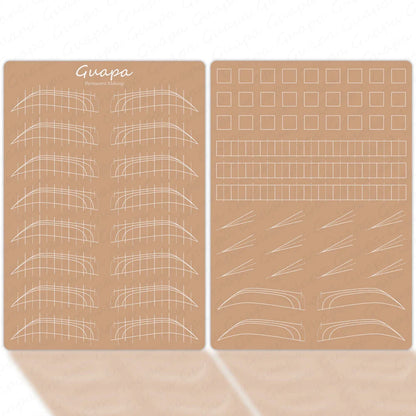 Microblading Practice Skin Sheets — Eyebrow Segment Tip Joint Texture for Semi-Permanent Makeup Training