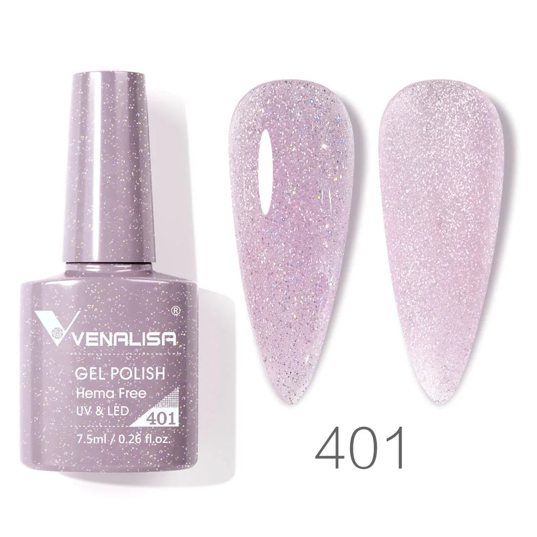 VENALISA 7.5ml HEMA-Free Nail Gel Polish – VIP4 Semi-Permanent Soak-Off UV/LED Gel Varnish, Full Coverage Nail Lacquer