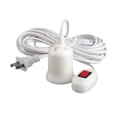 Universal Lamp Base with Switch – LED Bulb Socket Adapter E27, Screw Lamp Holder Accessories, Two Plugs Suspension Tool