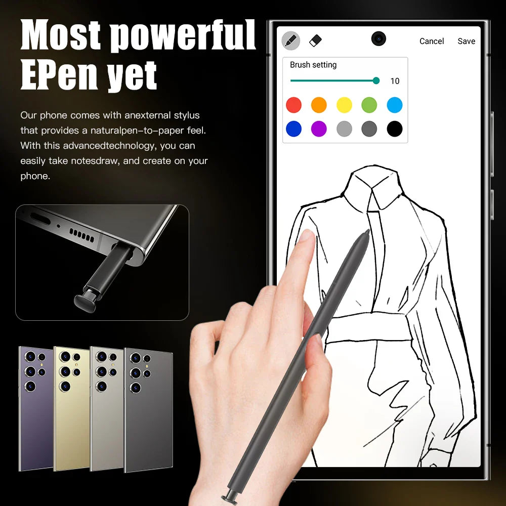 2026 HOT S26 Ultra Smartphone — 7.3" HD Global Edition, Dual SIM, 7800mAh Battery & Facial Recognition