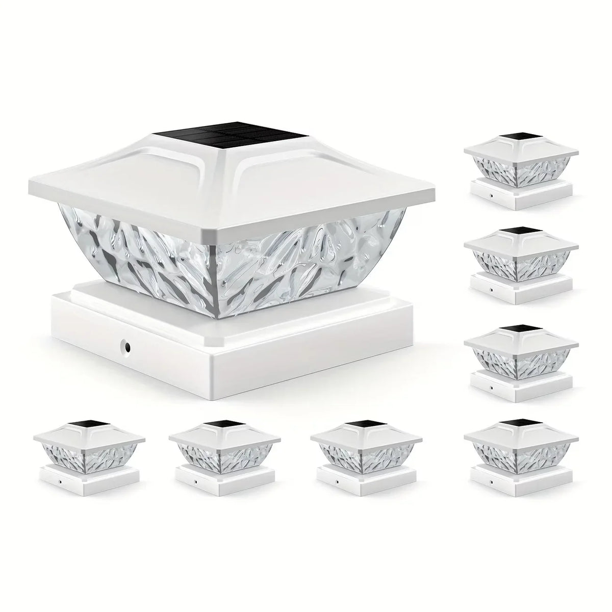 Outdoor Solar Fence Gate Light - Waterproof LED Villa Pillar Lamp for House, Garden & Yard Decor