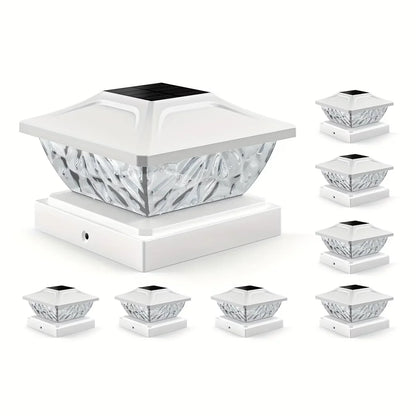 Outdoor Solar Fence Gate Light - Waterproof LED Villa Pillar Lamp for House, Garden & Yard Decor