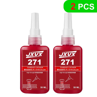 Threadlocker 243/271 Adhesive Sealant - Blue Medium-to-High Strength, Oil & Heat Resistant