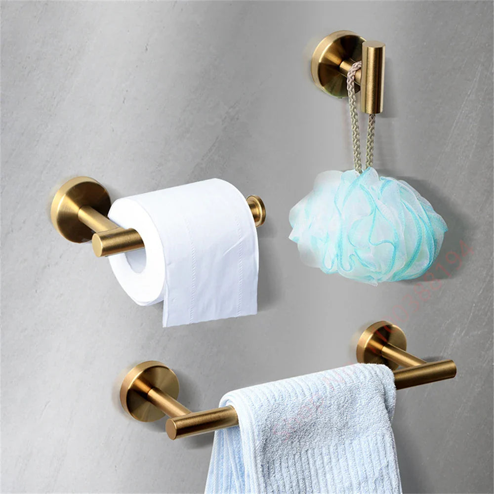 Adhesive Wall Mount Toilet Paper Holder: Black/Silver Kitchen & Bathroom Roll Stand - Convenient Hanging Napkin Rack for WC Accessories