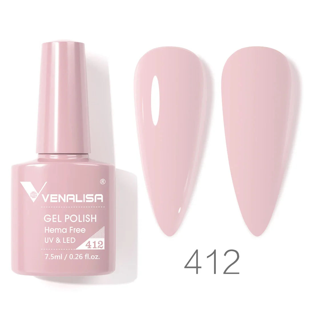VENALISA 7.5ml HEMA-Free Nail Gel Polish – VIP4 Semi-Permanent Soak-Off UV/LED Gel Varnish, Full Coverage Nail Lacquer