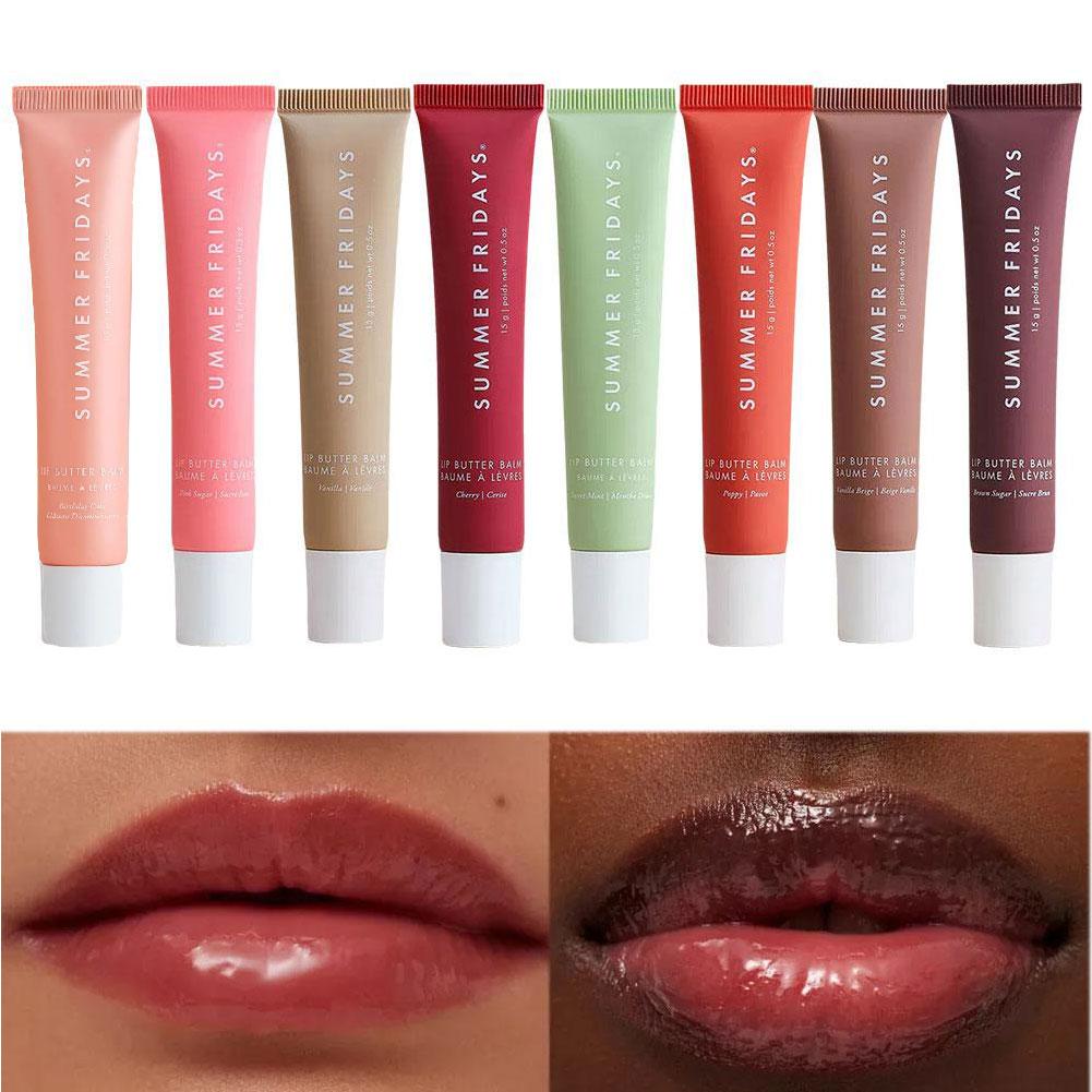 Summer Fridays Mini Lip Gloss Set – Vanilla Beige Moisturizing Lip Balm, Transparent & Smooth Makeup