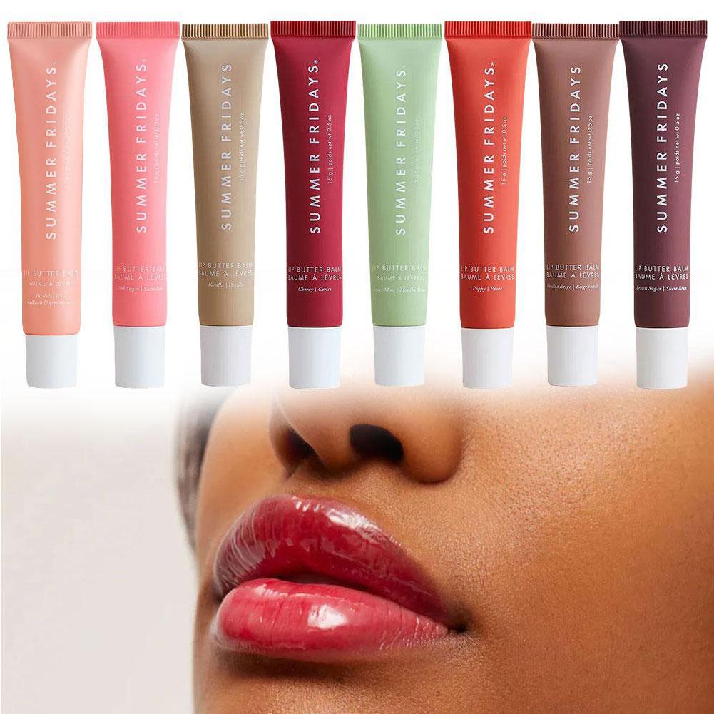 Summer Fridays Mini Lip Gloss Set – Vanilla Beige Moisturizing Lip Balm, Transparent & Smooth Makeup