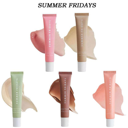 Summer Fridays Mini Lip Gloss Set – Vanilla Beige Moisturizing Lip Balm, Transparent & Smooth Makeup