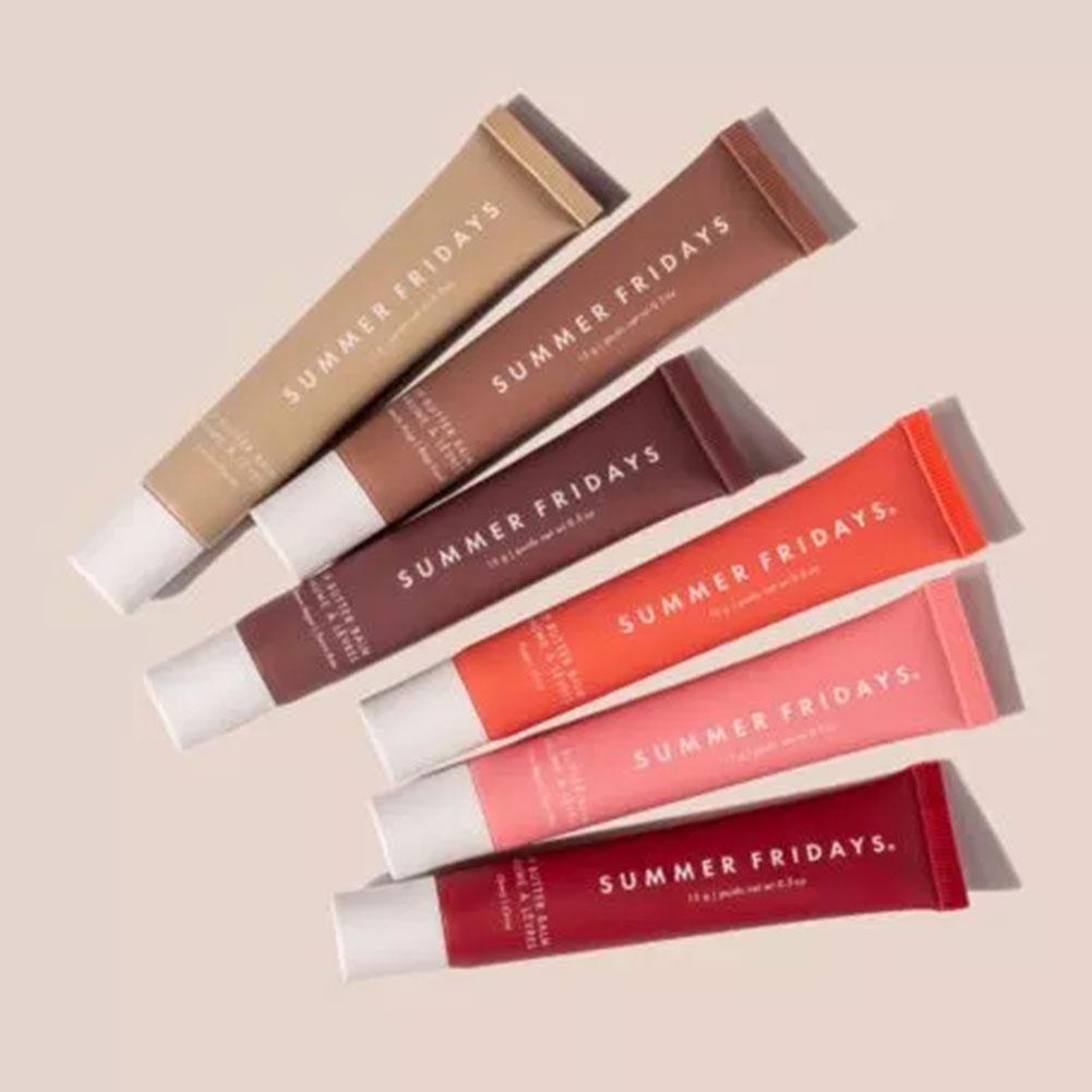 Summer Fridays Mini Lip Gloss Set – Vanilla Beige Moisturizing Lip Balm, Transparent & Smooth Makeup