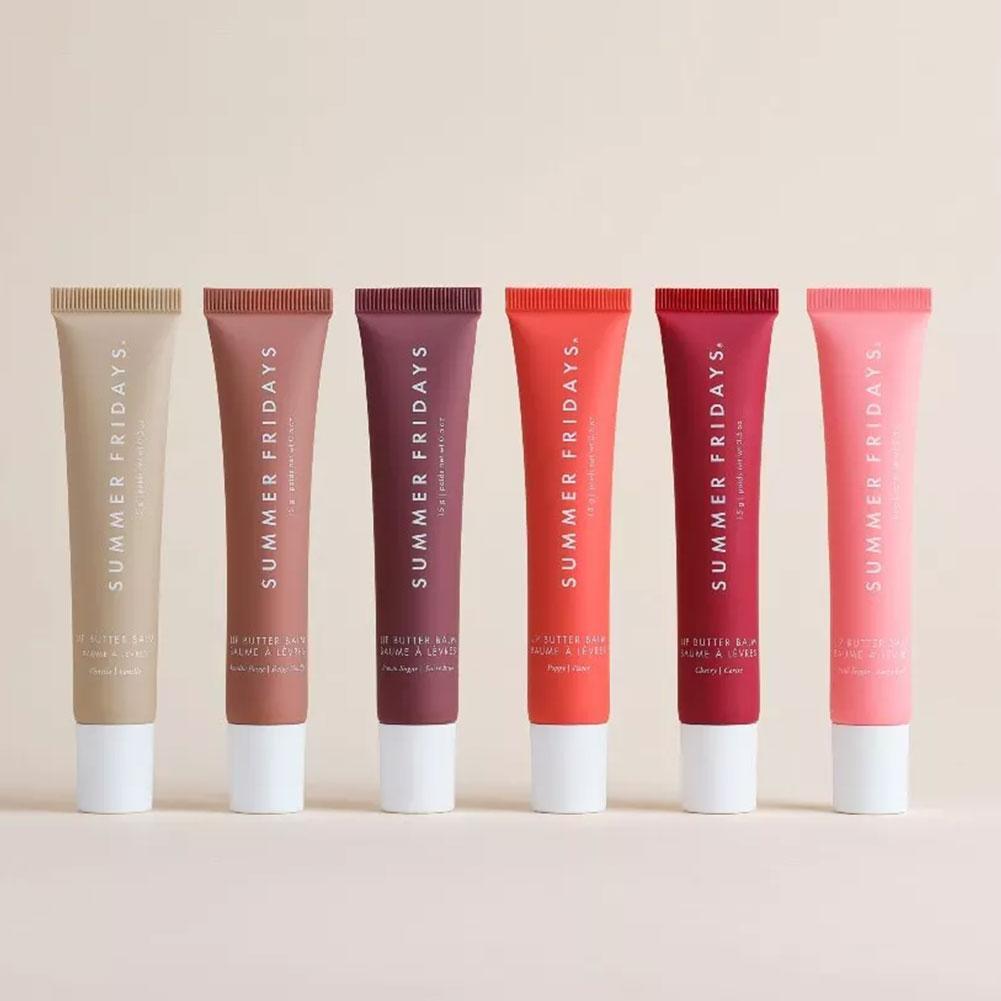 Summer Fridays Mini Lip Gloss Set – Vanilla Beige Moisturizing Lip Balm, Transparent & Smooth Makeup