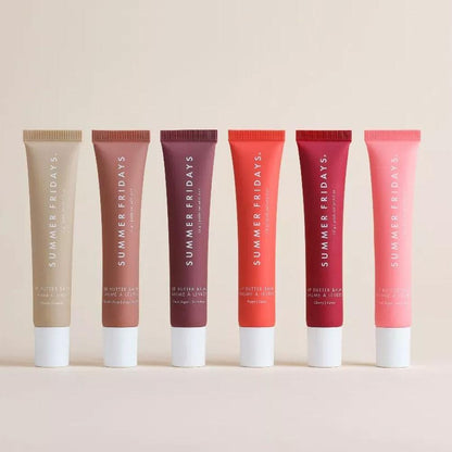 Summer Fridays Mini Lip Gloss Set – Vanilla Beige Moisturizing Lip Balm, Transparent & Smooth Makeup