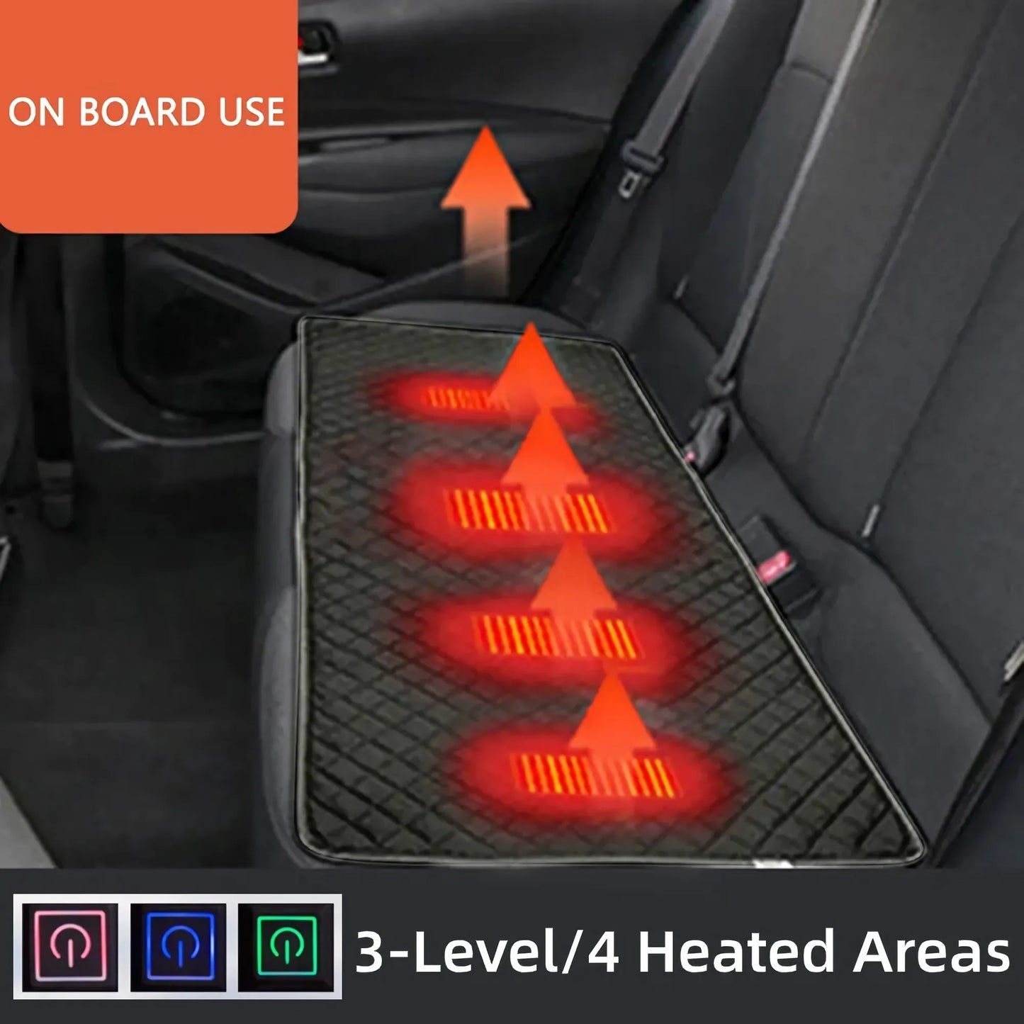 5V USB Heated Electric Pad - 3-Level Temperature Sleeping Mat, Cold-Resistant Cushion for Outdoor Camping