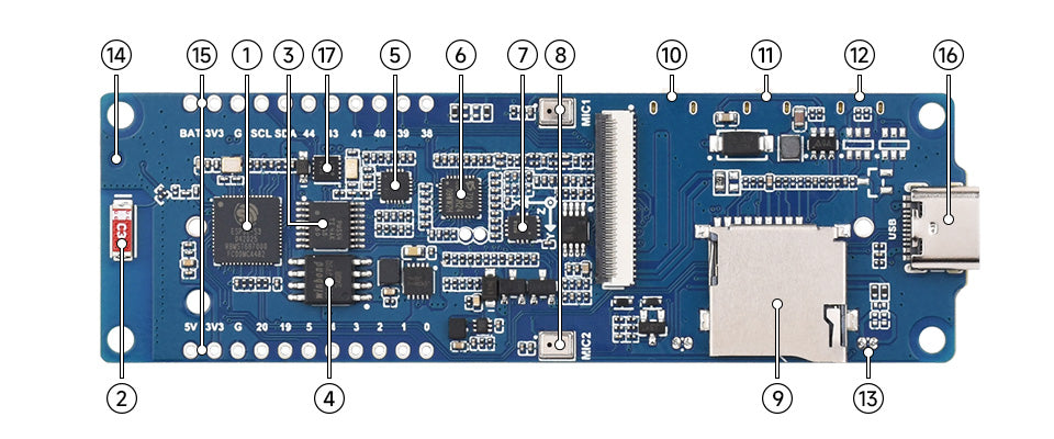 3.49" IPS Capacitive Touch Display - ESP32-S3 High-Performance Development Board, 172×640 Resolution