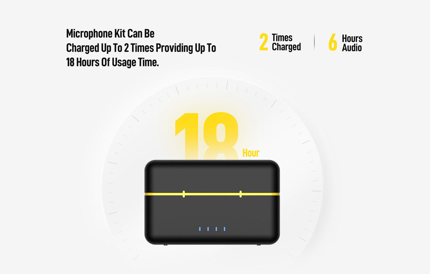 FULAI M X5 Wireless Lavalier Microphone – Quick Noise-Cancellation System for DSLR, iPhone, Android & YouTube Recording