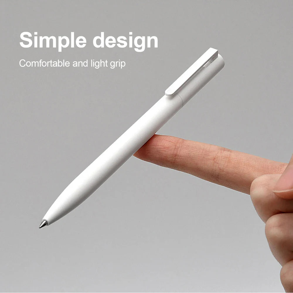 Original Xiaomi Mi Gel Pen 0.5mm Black Refill - Smooth MIKRON Nib - Swiss Technology with Japanese Ink - OEM Blue Refills