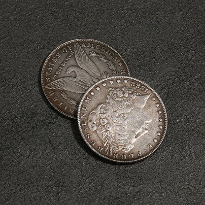Steel Morgan Dollar Coin (3.8cm) – Magic Trick Prop for Appearing & Disappearing Coin Performances