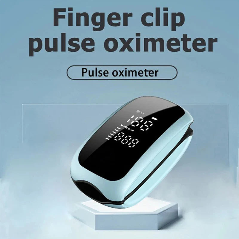 Rechargeable Finger Pulse Oximeter – SpO2 Blood Oxygen Saturation Monitor with Heart Rate and Rate Measurements, LED Display