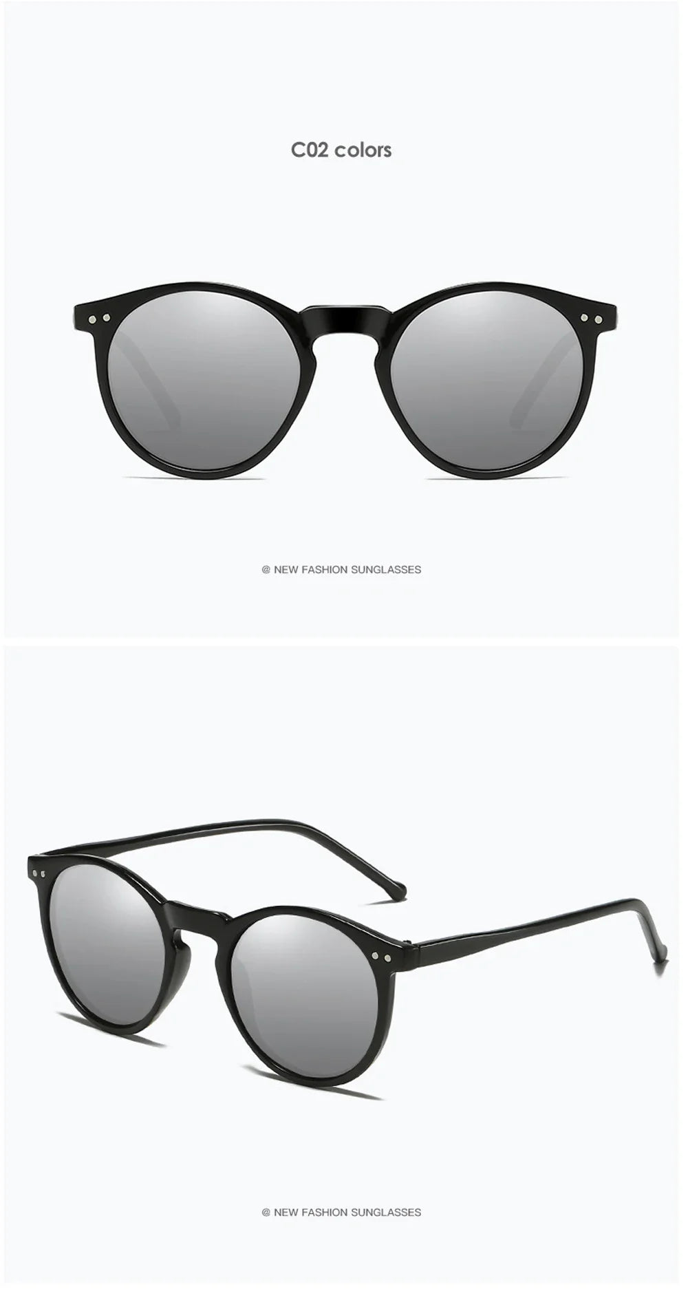 2025 Polarized Retro Round Sunglasses for Men & Women - Designer Vintage UV400 Goggles & Sun Glasses